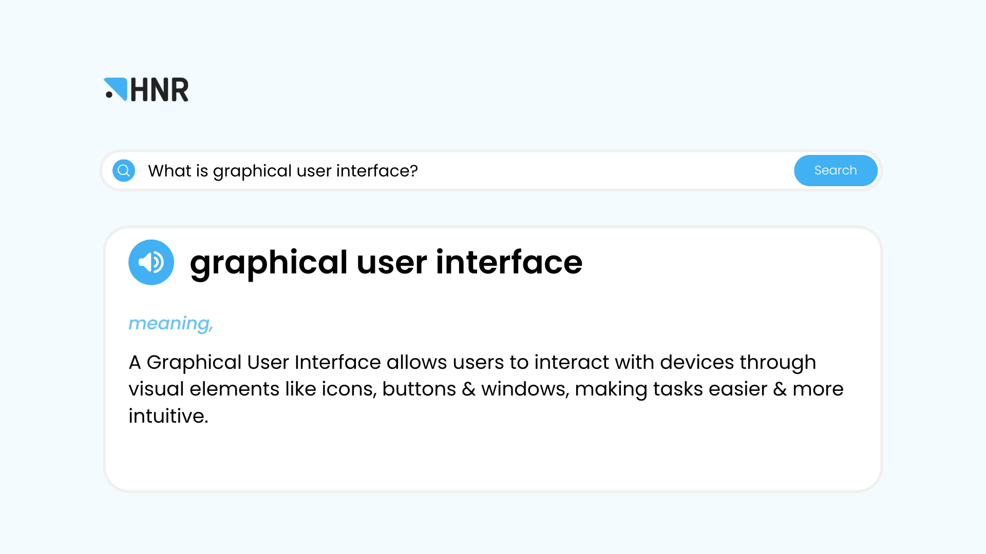 What is Graphical User Interface